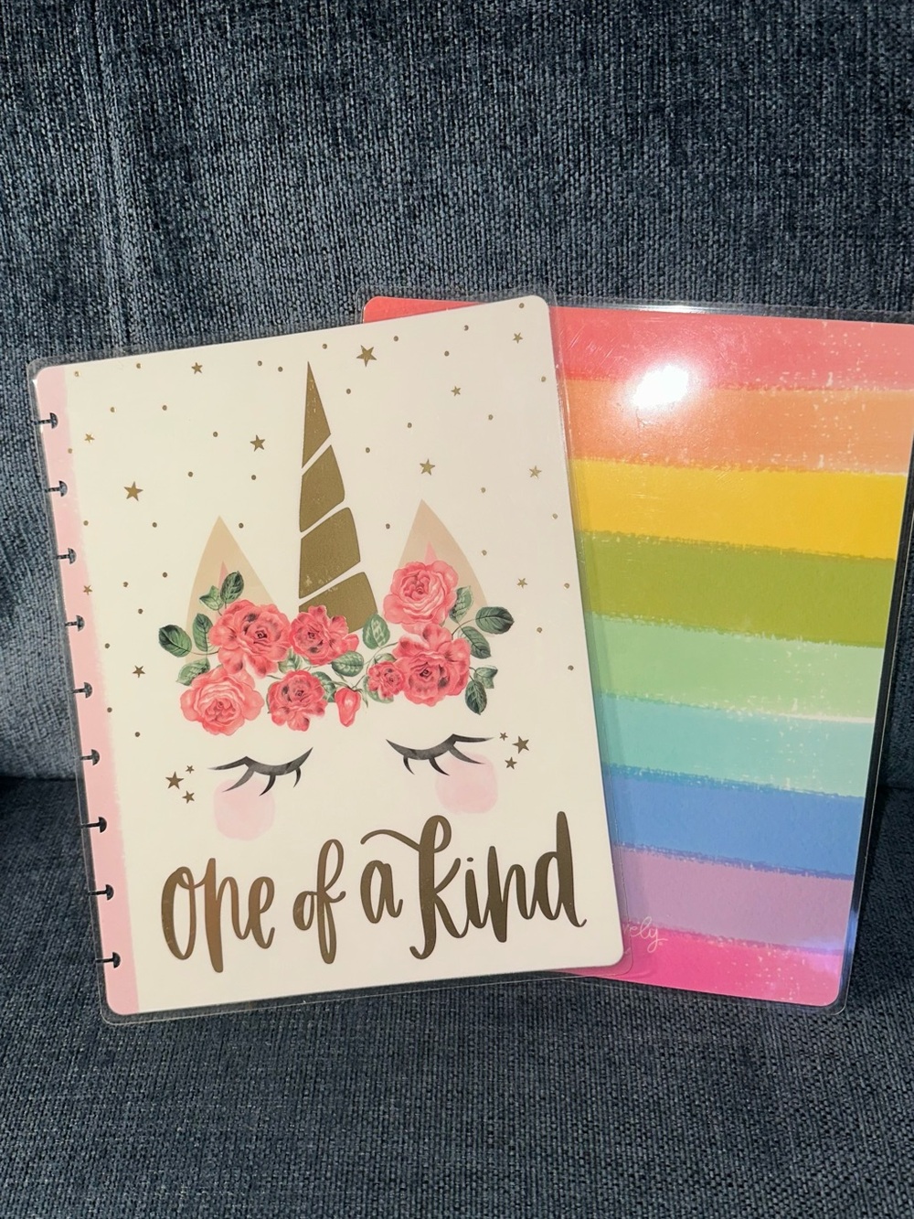 The Happy Planner Classic Size unicorn Cover “One of a Kind”